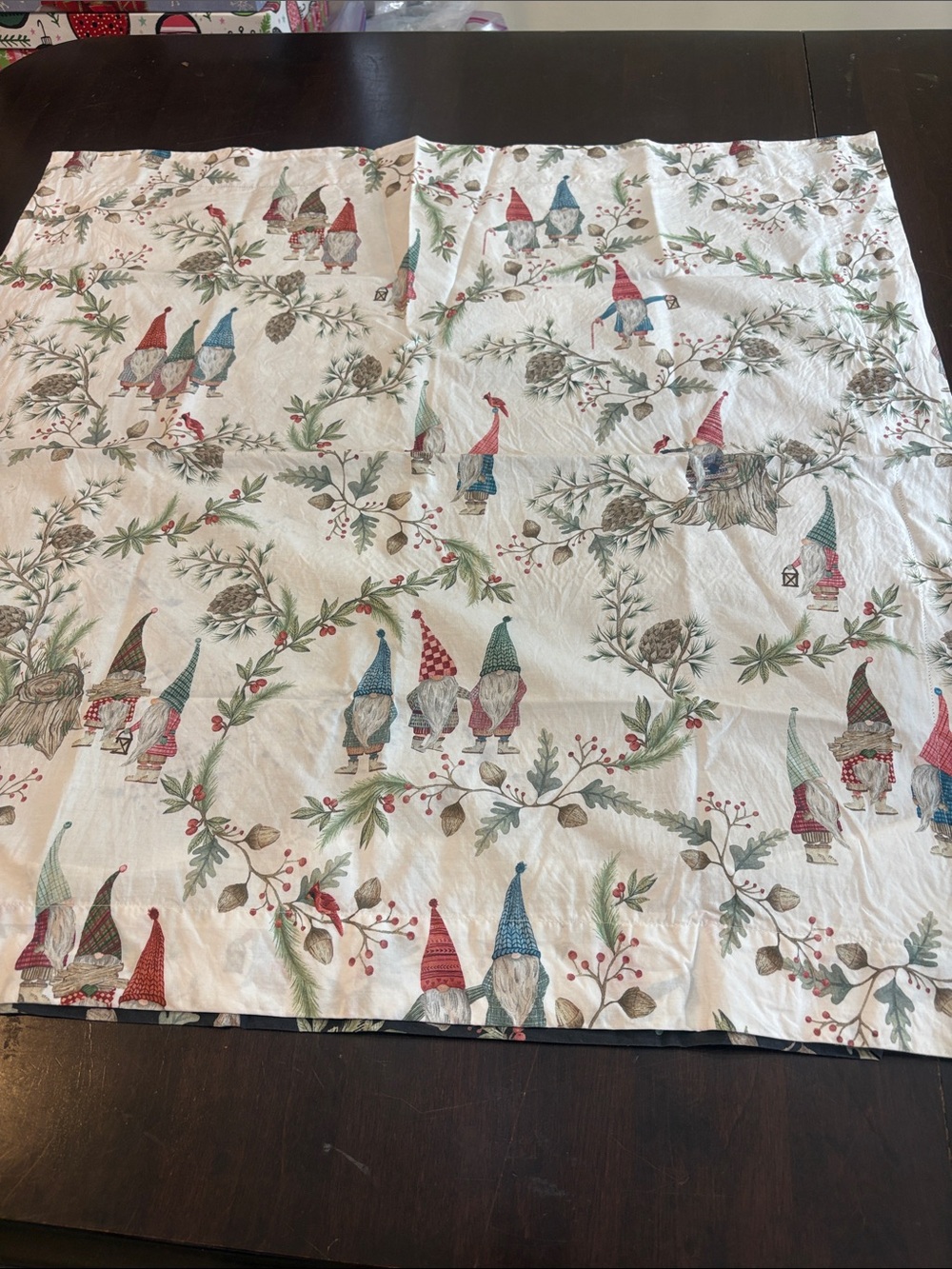 Pottery Barn Gnome Print Pillow Cover